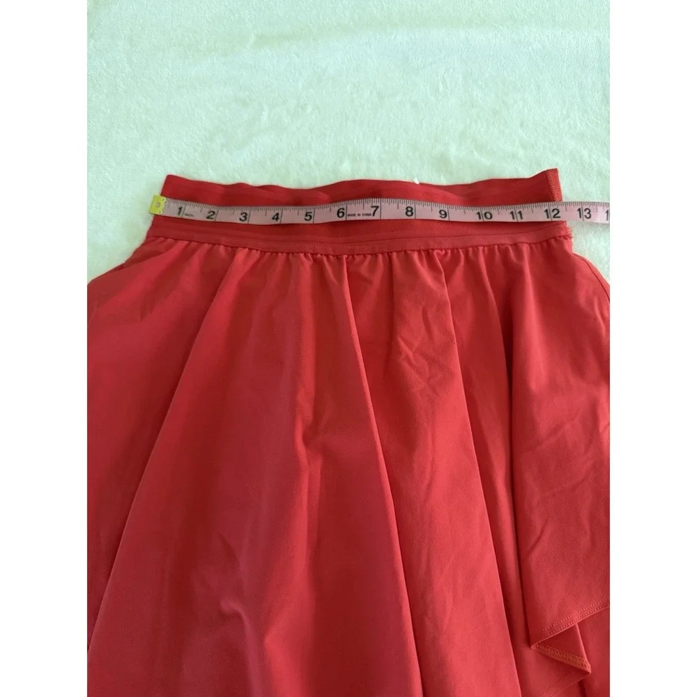 Lululemon Court Rival High Rise Skirt Size 4 Red Tennis Golf‎ Skort